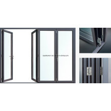 2017 Nouveau système révolutionnaire Foldback Aluminium Bifolding Doors